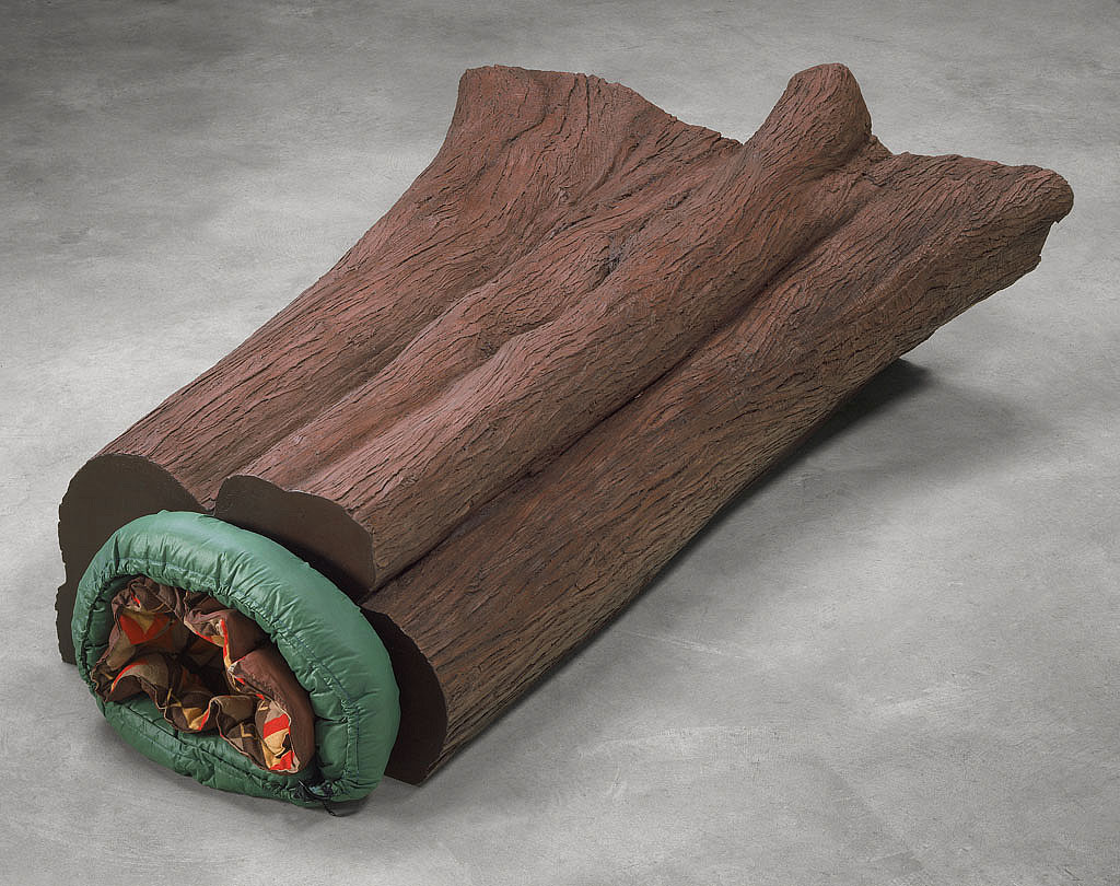 Liz Magor Burrow, 1999 Polymerizedgypsum, textile,stain Collection of the Vancouver Art Gallery, Purchased with the financial support of the Canada Council for the Arts Acquisition Assistance Program and the Vancouver Art Gallery Acquisition Fund VAG 99.19a-b,Photo: Vancouver Art Gallery