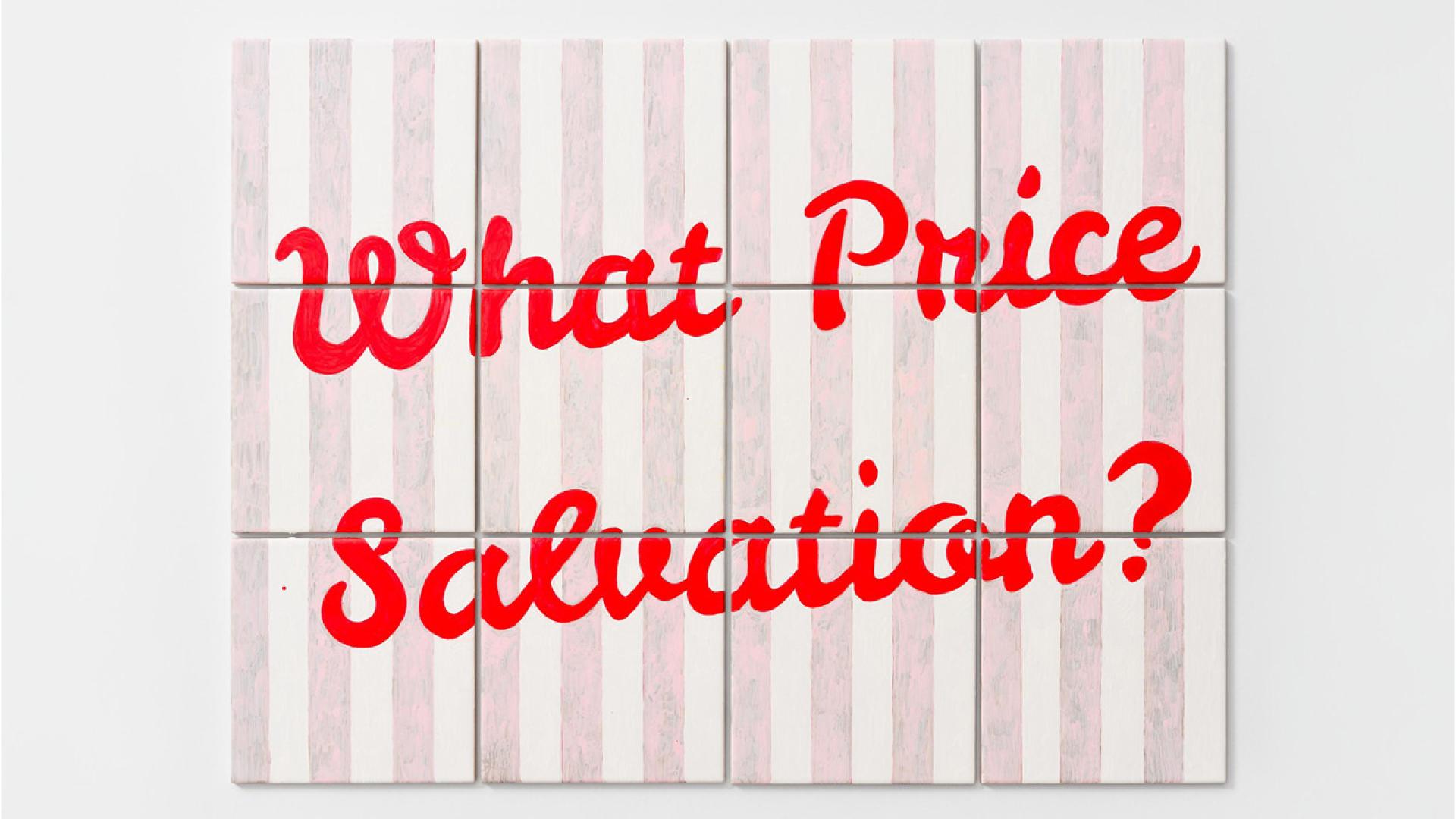 Kim Kennedy Austin, What Price Salvation?, paint on ceramic. Photo courtesy of the artist