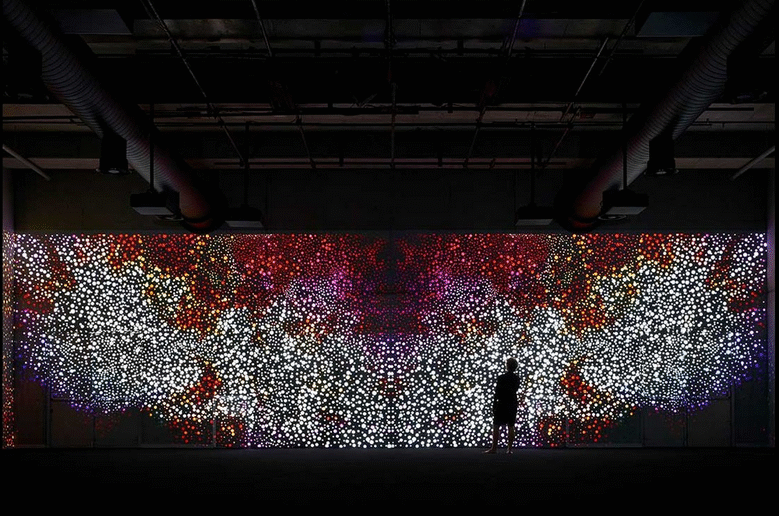 Photo Credit: Daniel Boyd, History is Made at Night, installation view, 2013. Photo: Zan Wimberley. Courtesy of the artist, Carriageworks, and Roslyn Oxley 9 Gallery, Sydney.