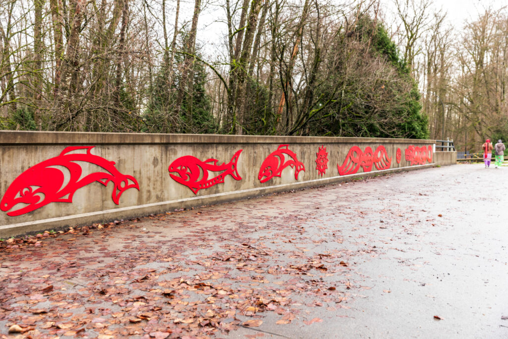 Feature image credit: Phyllis Atkins, We Are All Connected to this Land on Bear Creek Bridge. Photo by Jessica Venturi