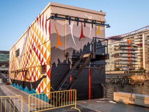 Blanketing The City - Debra Sparrow, Chief Janice George, Buddy Joseph and Angela George (2021)