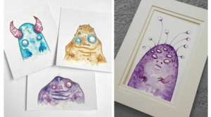 Making monsters in watercolour with Megan Majewski